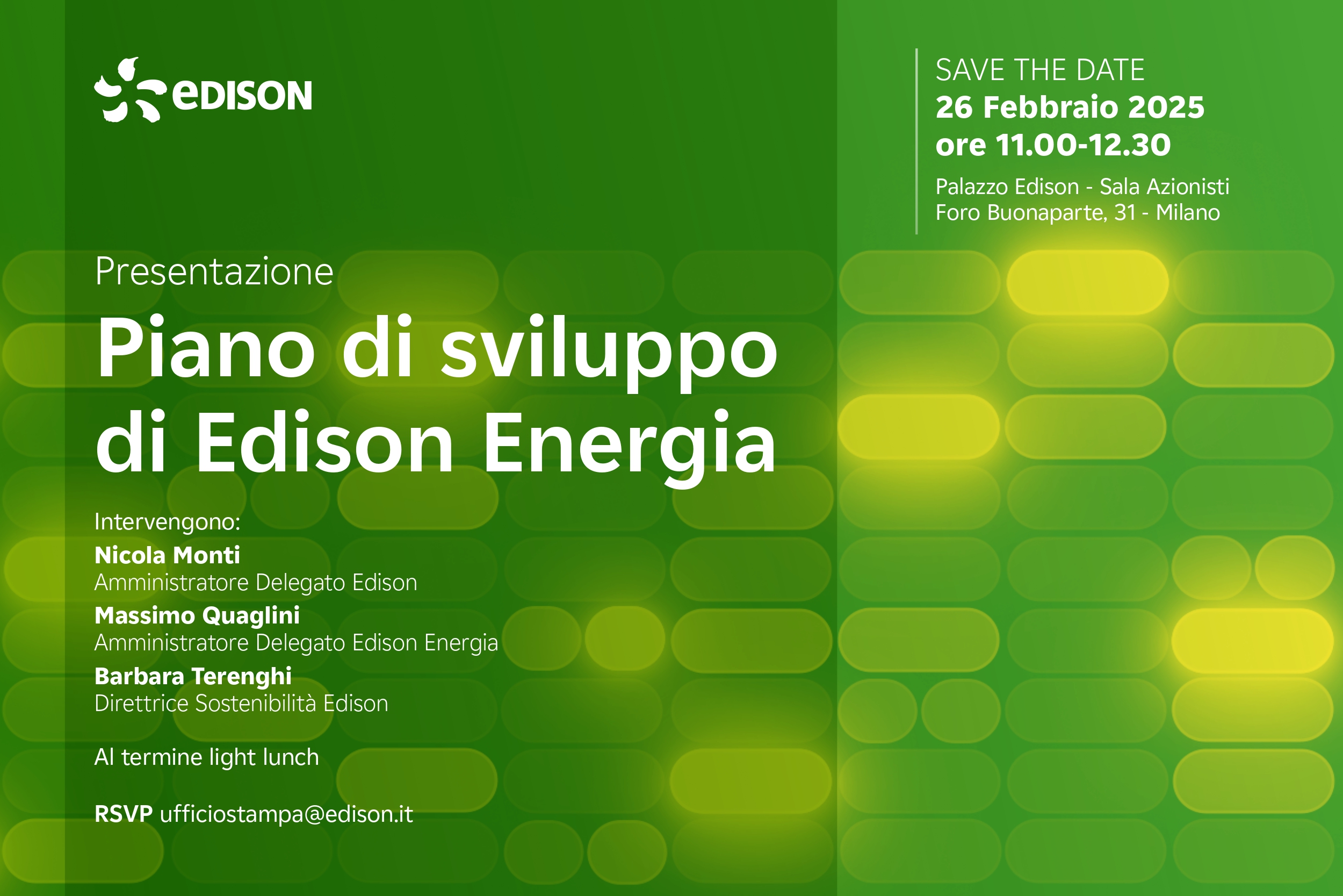 Piano di sviluppo di Edison Energia